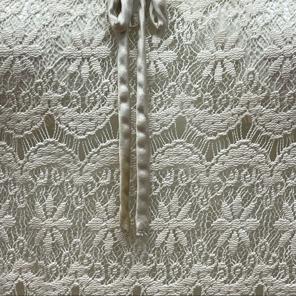 Hale BOB‎ white lace long sleeve top S - Picture 3 of 7